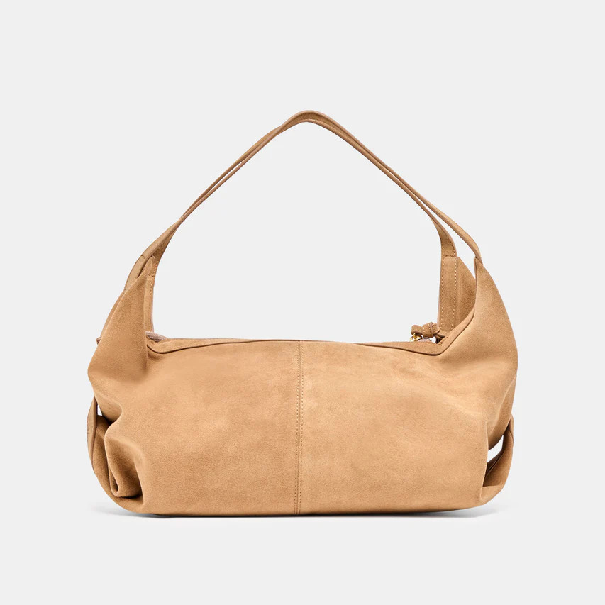 Billy Camel Suede Shoulder Bag | Dolce Vita | DolceVita.com