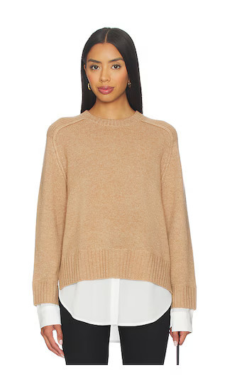 Brochu Walker Parson Crew Looker Pullover in Tan. - size L | Revolve Clothing (Global)