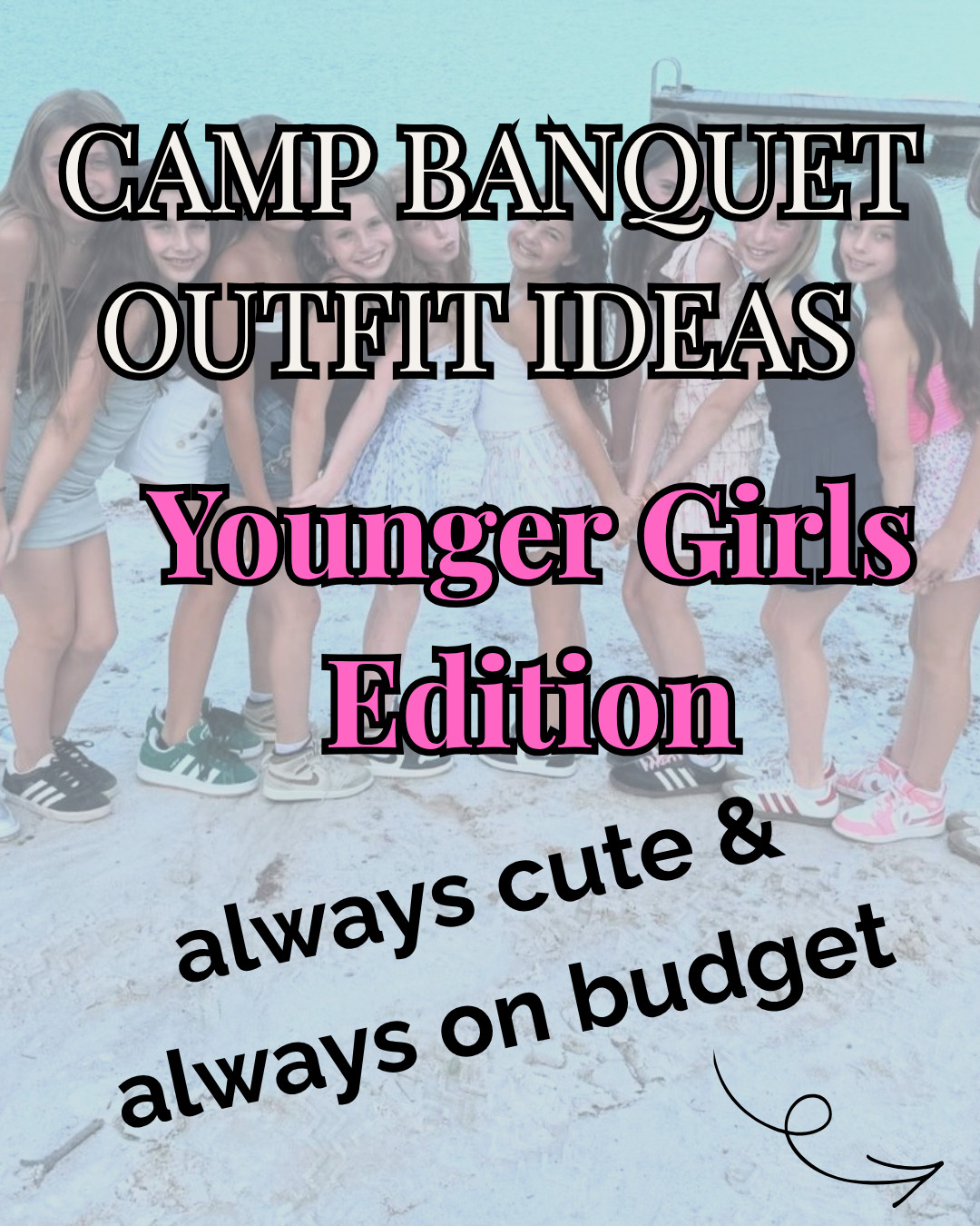 Camp banquet outfit ideas for the younger girls! All at savvy camp mom pricing! 

I rounded up outfit ideas for every type of girl — dresses, matching sets, skirts, cool girl looks, and easy outfits that still feel special.  From dressy to casual.  

Linking everything you see and have your girls pick their favorites! 

Save this now so you’re not panic shopping the week before camp 👏. 

 