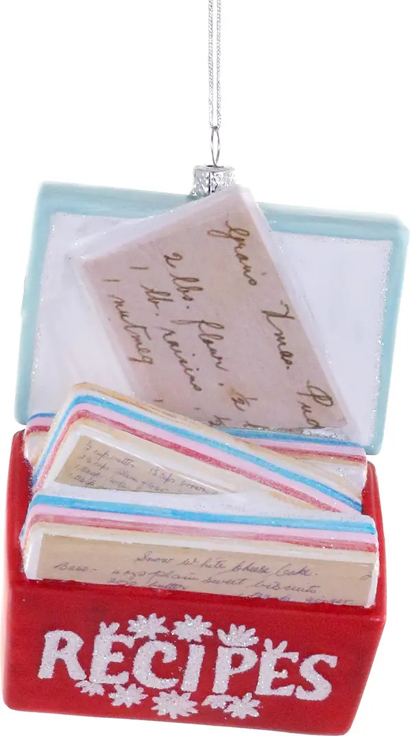 Favorite Recipes Glass Ornament | Nordstrom