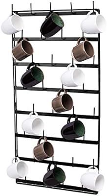 BirdRock Home 36 Peg Mug Rack for Wall - Coffee Tea Cup Glass Storage Holder - Coffee Bar Display... | Amazon (US)