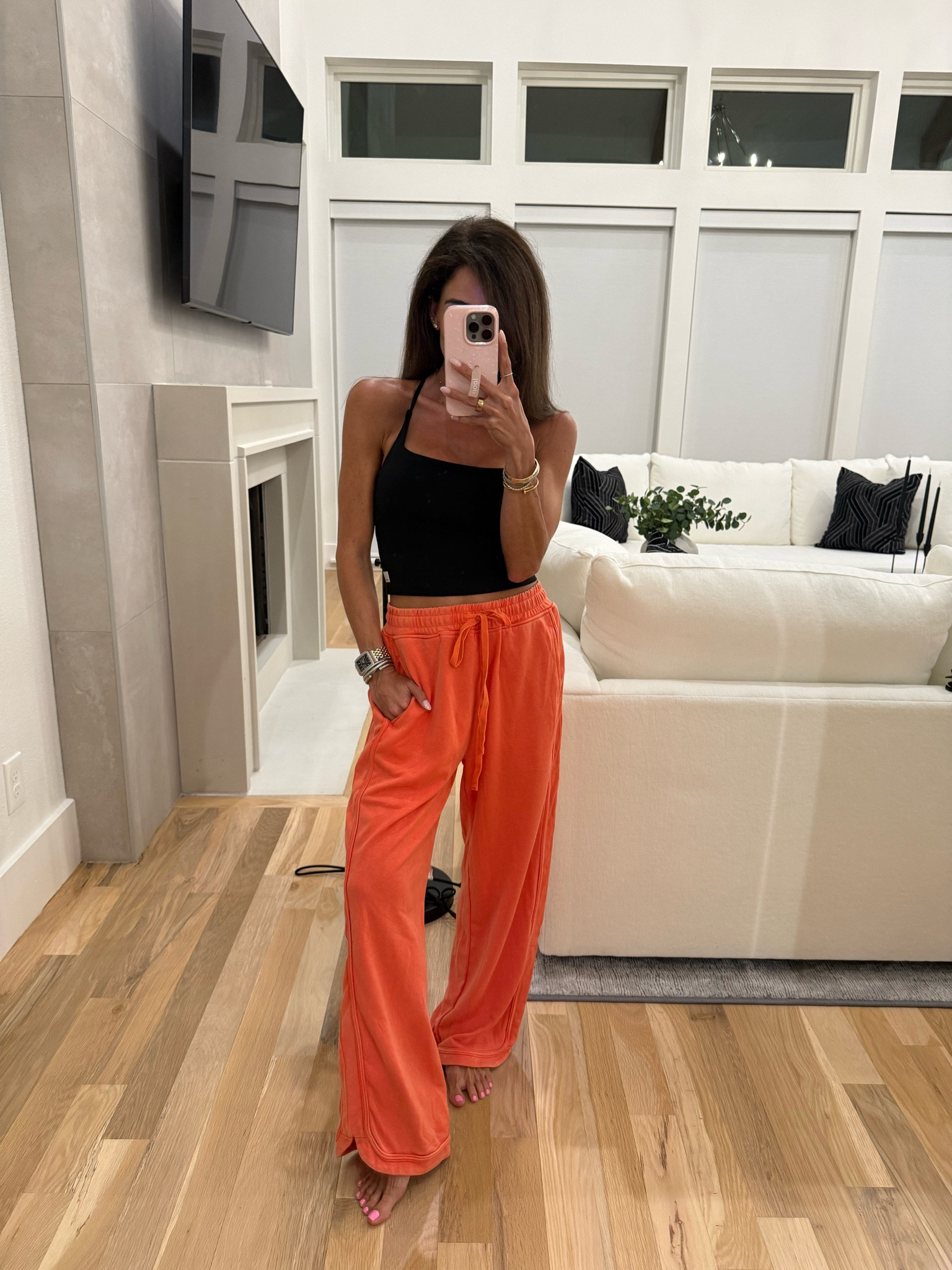 Amazon sweatpants so comfy petite friendly tank XS lounge summer outfit

#LTKootd #LTKdayinmylife