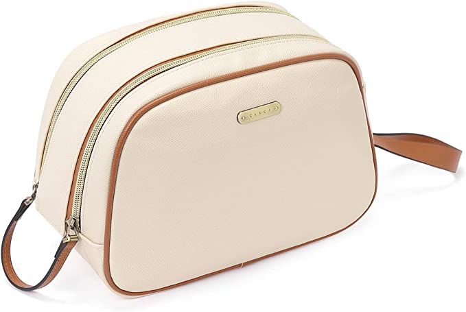 CLUCI Cosmetic bag, Small Travel Essentials Makeup Bag Toiletry Bag For Women Full Sized Toiletri... | Amazon (US)