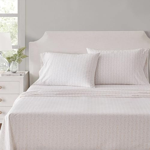 Martha Stewart - Queen Size Sheets Set, Crisp & Tailored Cooling Sheets w/a Naturally Smooth Cott... | Amazon (US)
