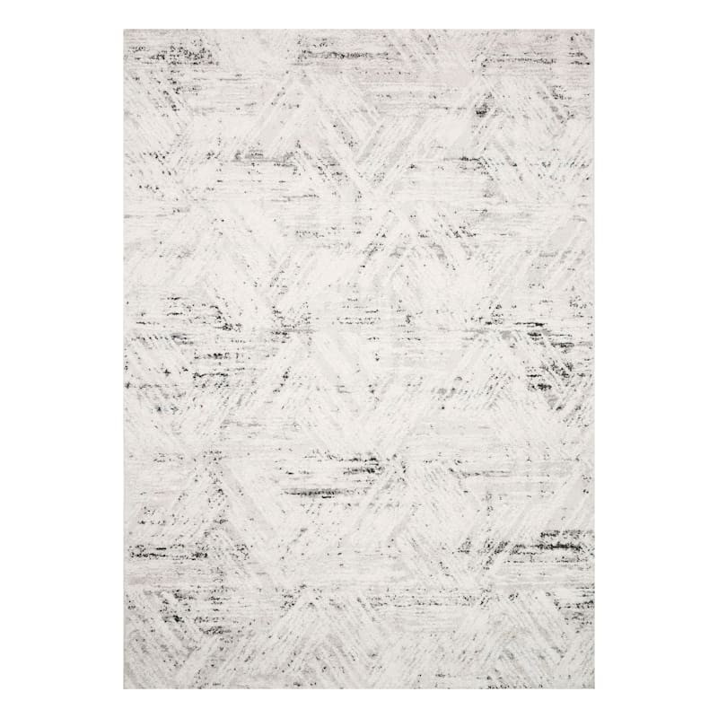 (B593) Boulder Ivory Area Rug, 8x10 | At Home