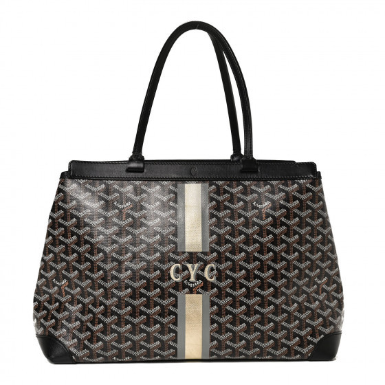 GOYARD Goyardine Bellechasse PM Black | Fashionphile