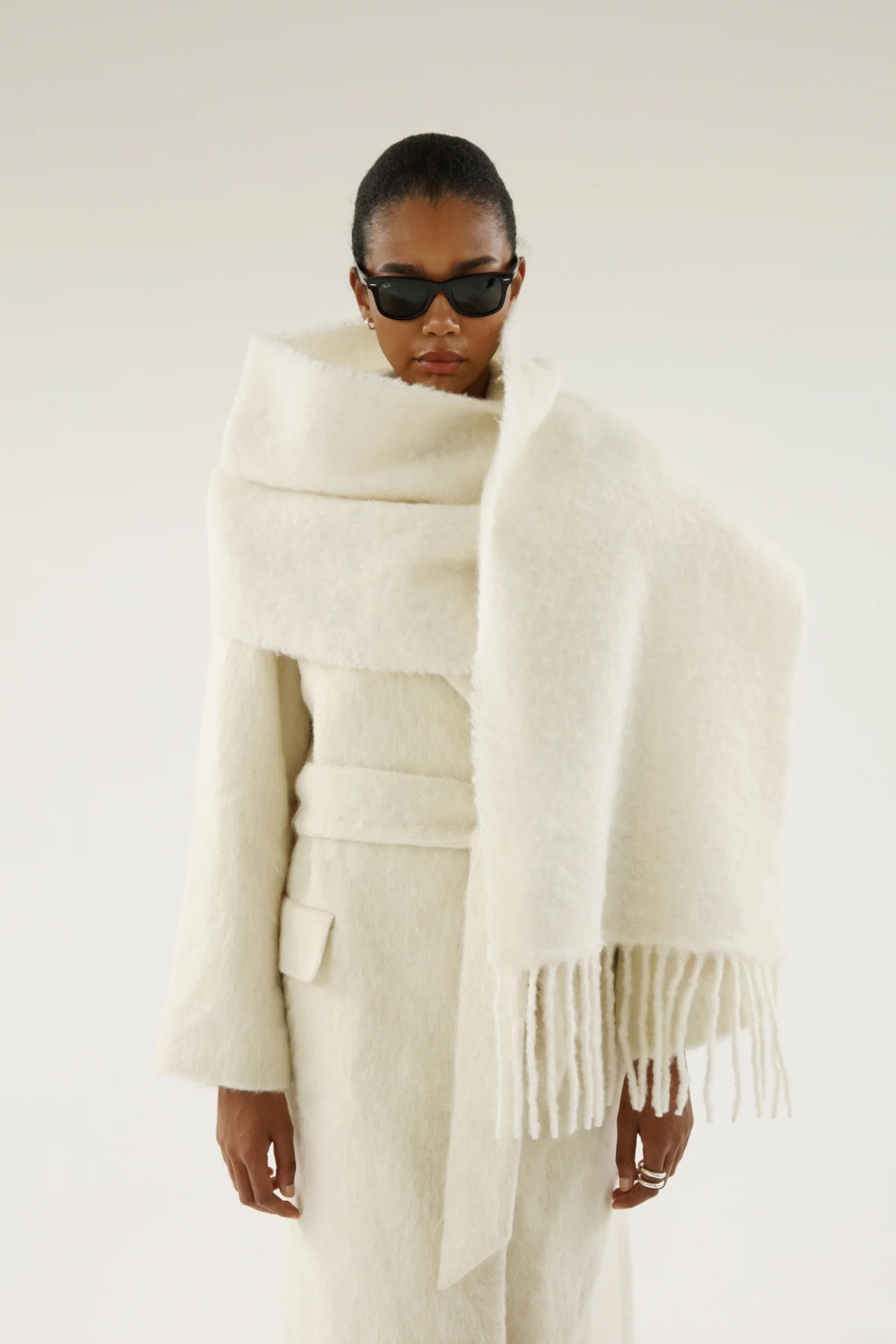 white scarf