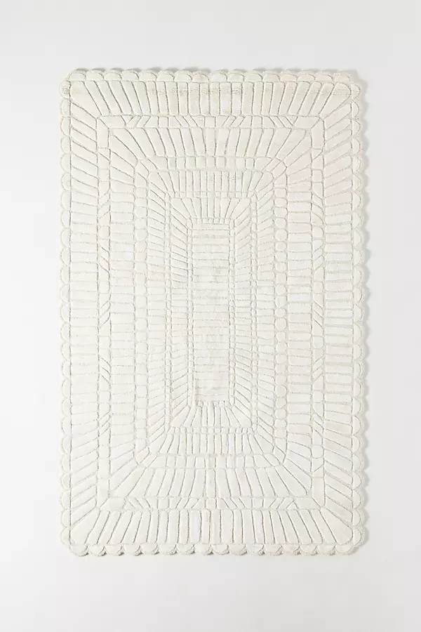 Leighton Wool/Viscose Blend Tufted Sculpted Rug | Anthropologie (US)