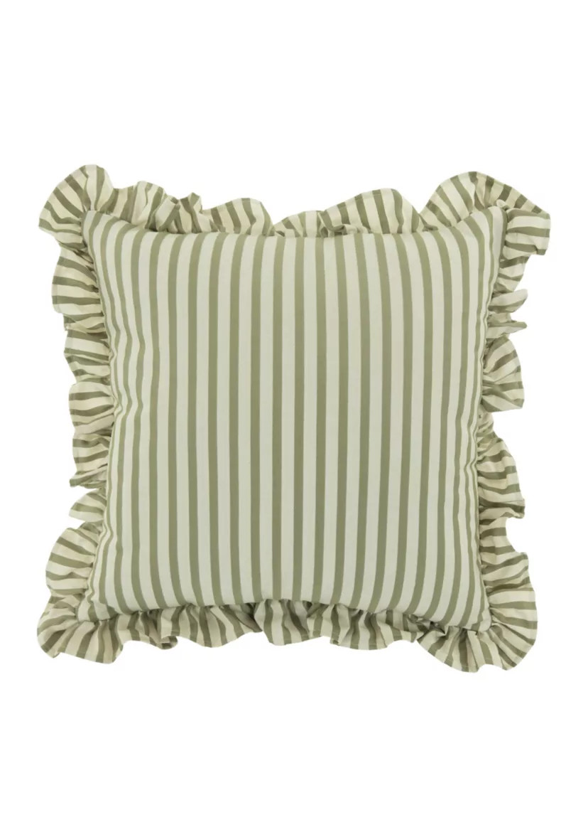 Ruffle Stripe Throw Pillow | Belk