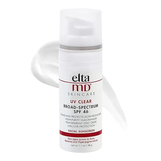 EltaMD UV Clear SPF 46 Face Sunscreen, Broad Spectrum Sunscreen for Sensitive Skin and Acne-Prone... | Amazon (US)