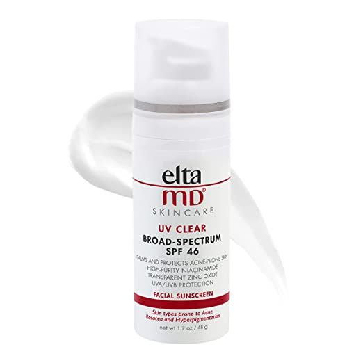 EltaMD UV Clear SPF 46 Face Sunscreen, Broad Spectrum Sunscreen for Sensitive Skin and Acne-Prone... | Amazon (US)