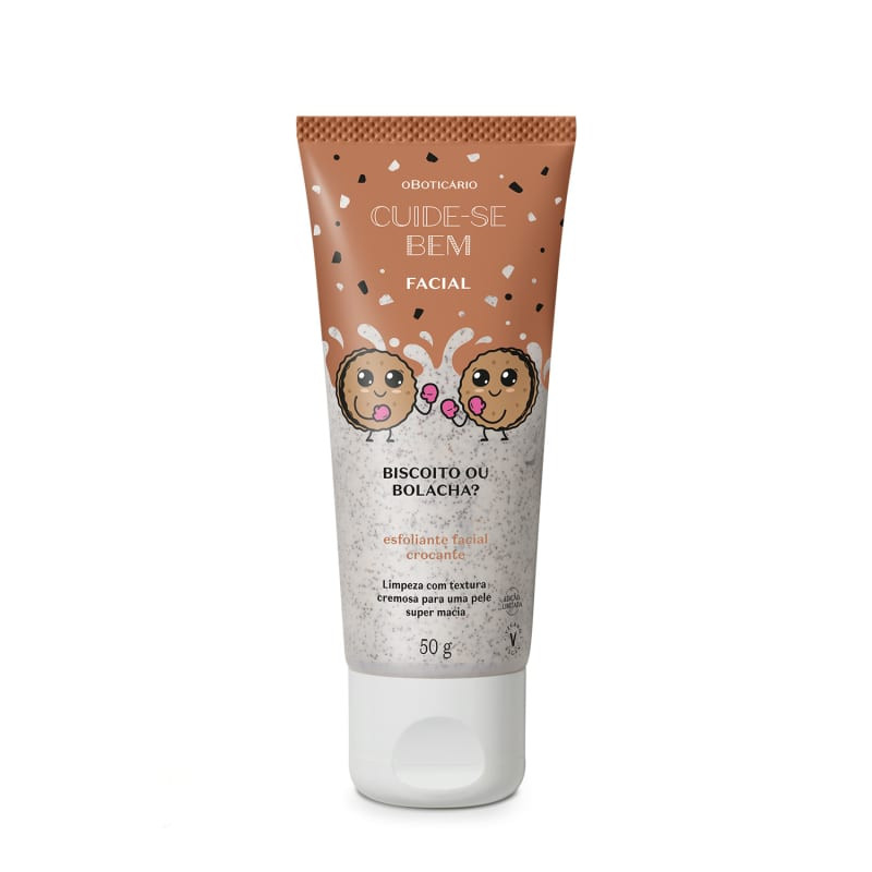 Esfoliante Facial Crocante Cuide-se Bem Biscoito ou Bolacha 50g | oBoticario (BR)