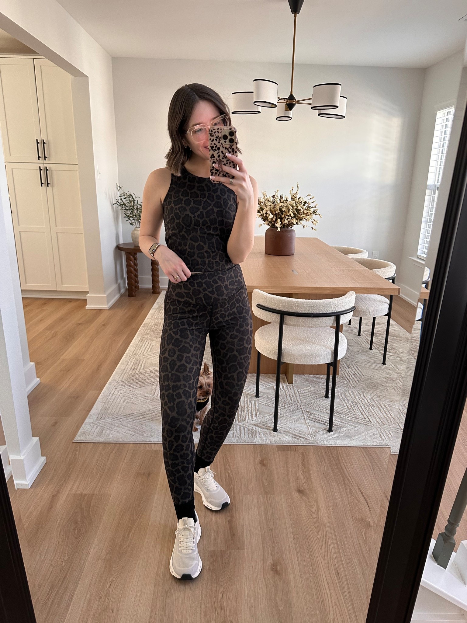 Move Theology activewear set in cheetah print size small tts 

High rise ankle cheetah print workout leggings and built in sports bra workout tank with cutout back 

Harmony and Balance flowy active shorts 

Yogalicious fitted white active top  

On Cloud Form 2 TT in ivory/cream tts

Workout leggings, workout top, workout tank, cheetah top, activewear, athletic wear, On Cloud sneakers, On Cloud, sneakers, travel outfit, lounge outfit, gold jewelry, stack ring, gold band, Apple Watch, Apple Watch band  

#LTKootd #LTKfitnessgoals #LTKActive