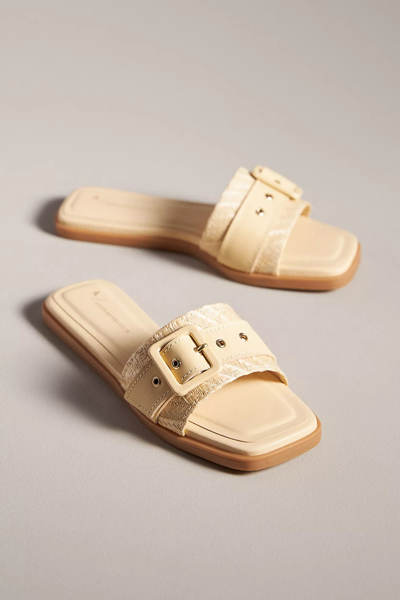 By Anthropologie Buckle Slide Sandals | Anthropologie (US)