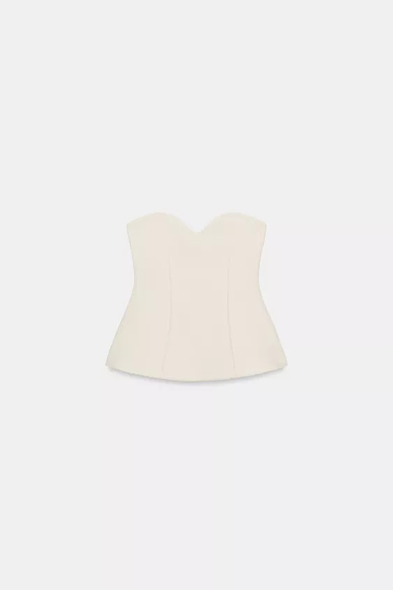 SWEETHEART BANDEAU TOP | Zara UK