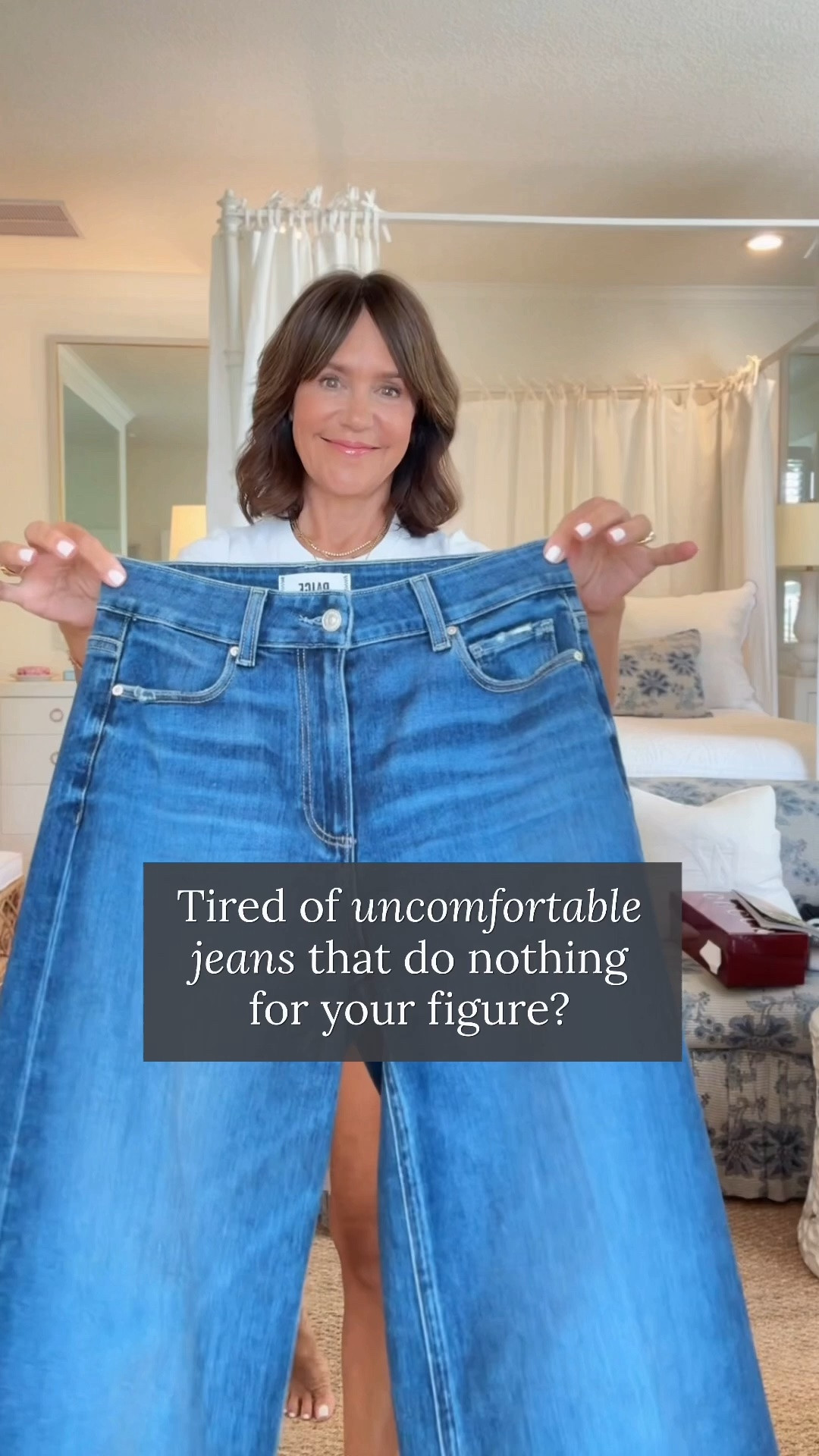 After 25+ years as a personal stylist and Nordstrom buyer, I’ve tried on more pairs of jeans than I can count … 

If you only buy one pair of jeans this season - hands-down, these are the ones to get! ✨ 

You know the jeans must be really good when you start collecting them in every wash available!!! 😂💖 

They’re so soft, they have the perfect amount of stretch without any sagging, and look good on EVERYONE!!!

These are my highest recommendation that pass every test: fit, comfort, and quality. I recommend these to everyone I know! 

 I’m a jean snob, and I have SO many pairs of these! Plus, they come in multiple lengths and a bunch of washes. 

I just picked up a new dark wash and a brown denim version for fall!! 🤎🍂