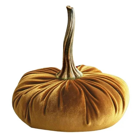 Home Decoration 1 Pc Handmade Velvet Pumpkins Decor Super Soft Stuffed Pumpkin With Exquisite | Walmart (US)