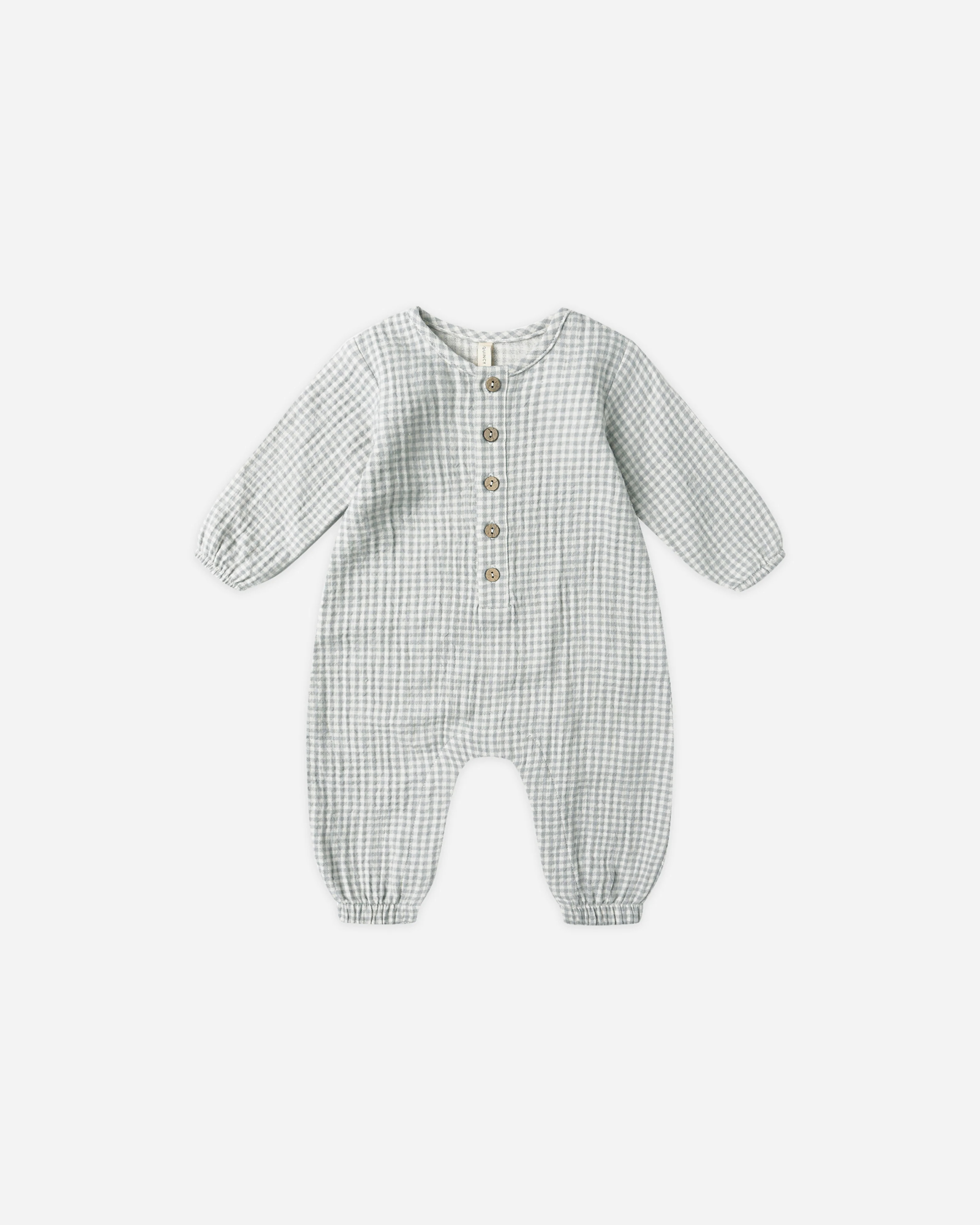 Woven Jumpsuit || Blue Gingham | Rylee + Cru