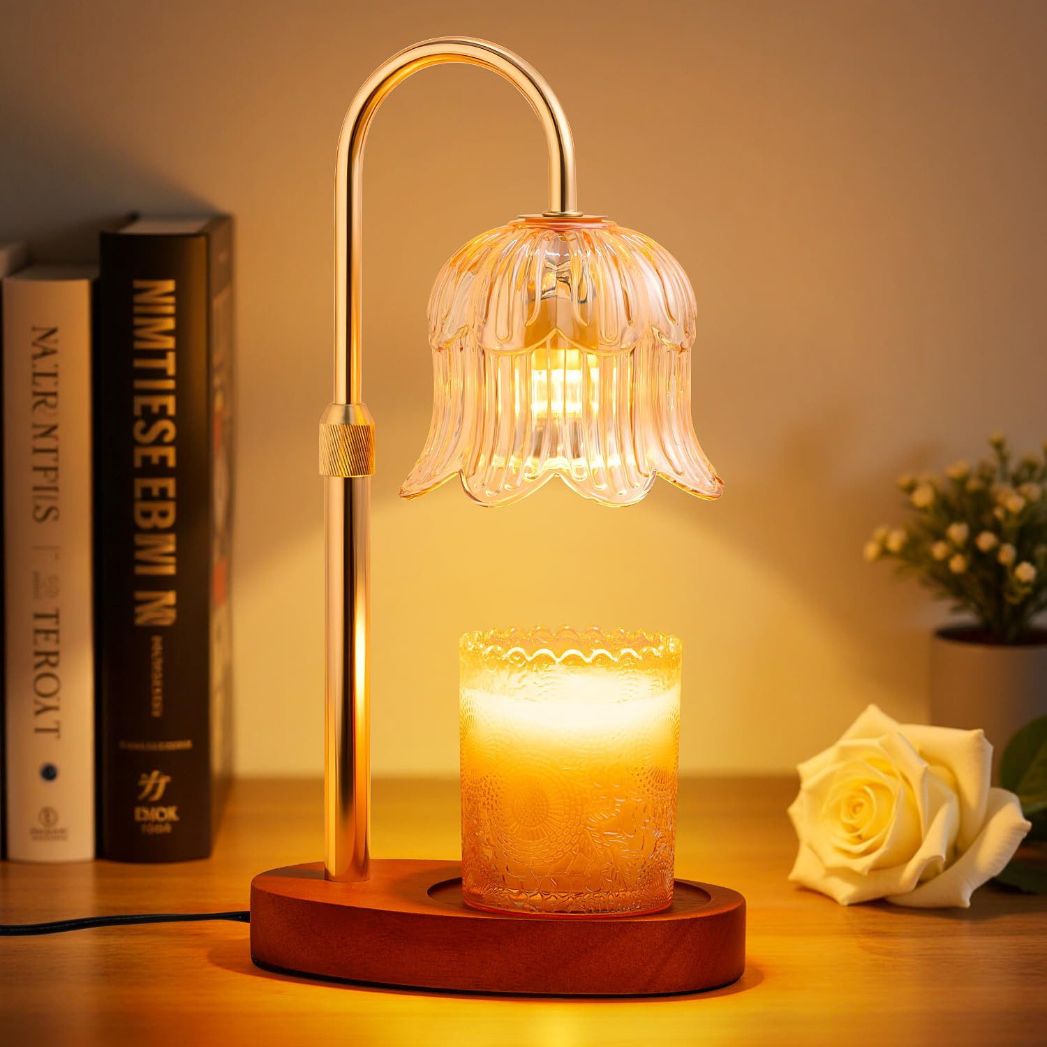 Candle Warmer Lamp with Timer and Dimmer, Adjustable Height Electric Candle Warmer Flower Lamp Wa... | Amazon (CA)