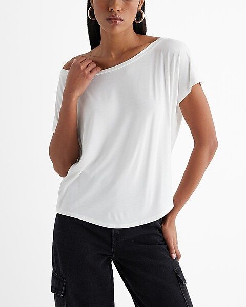Relaxed Off The Shoulder Modern London Tee | Express (Pmt Risk)