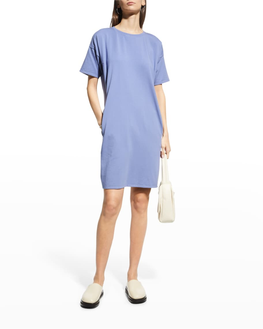 Eileen Fisher Organic Cotton Jersey Shift Dress | Neiman Marcus