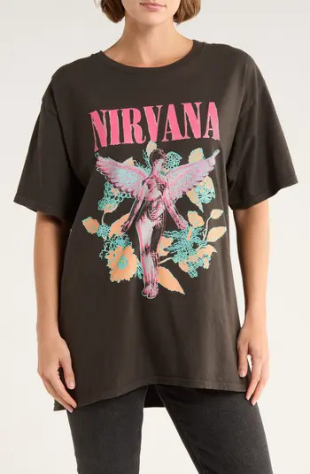 Merch Traffic Nirvana Logo Graphic T-Shirt | Nordstromrack | Nordstrom Rack