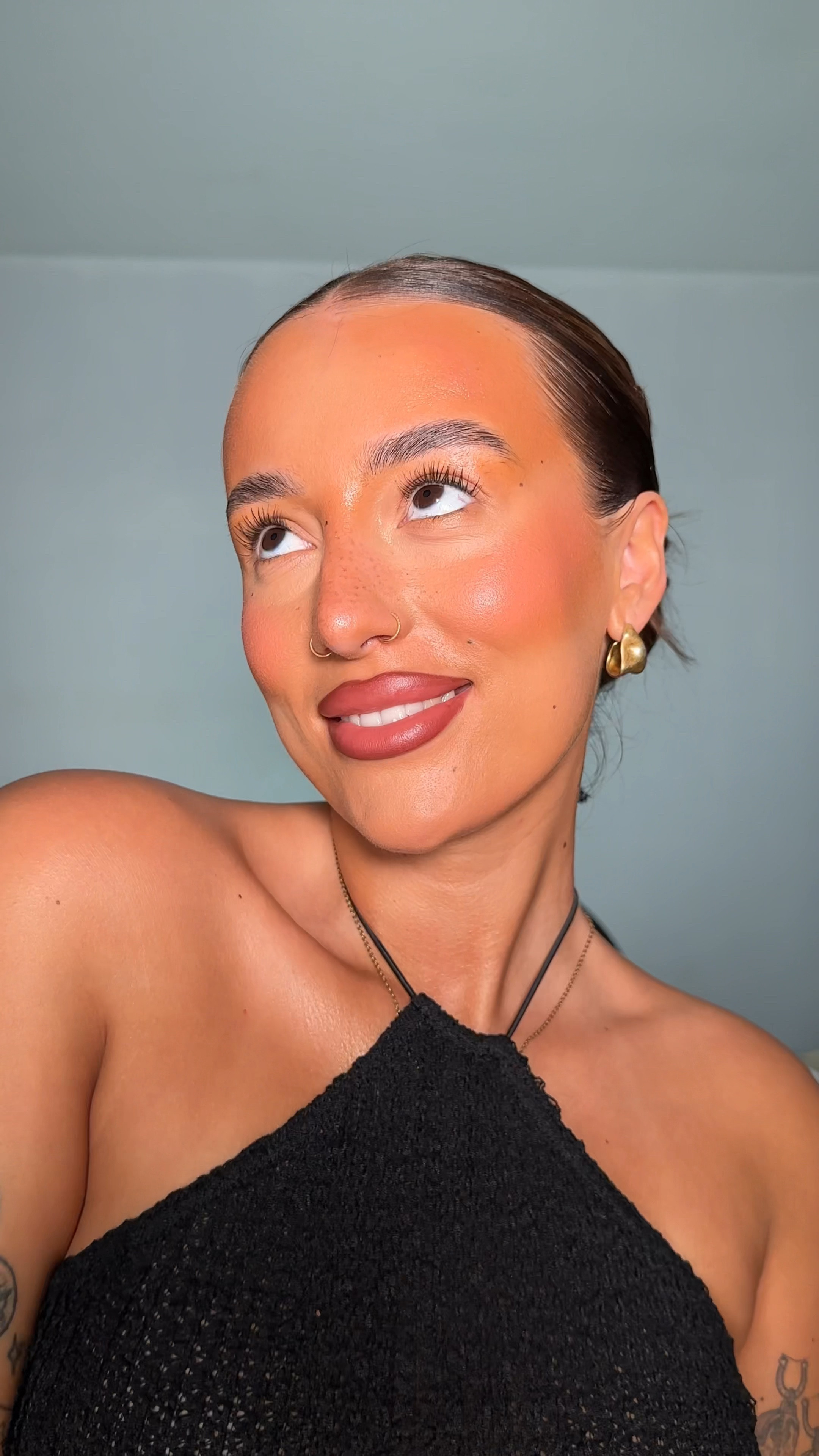 my most fave autumn lip, bored of nudes?? This is the most perfect combo for you to try🎀 doll beauty nyx lip combo 