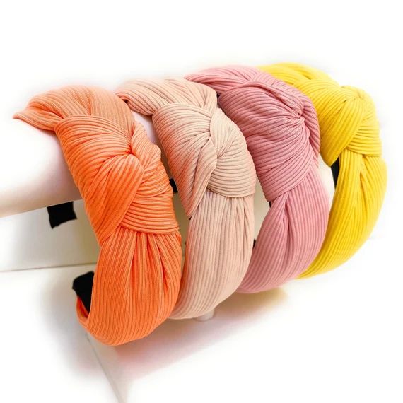 Summer Knot Solid Color Headband Bright Neon Headband | Etsy | Etsy (US)