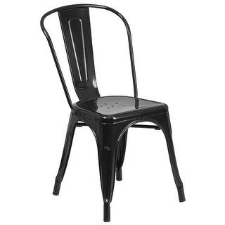 Black metal chair (set of 4) (Black) | Bed Bath & Beyond