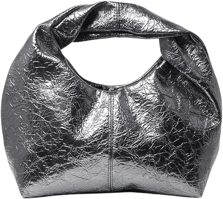 Verdusa Women's Ruched Hobo Mini Handbag Clutch Purse Dumpling Pouch Bag | Amazon (US)