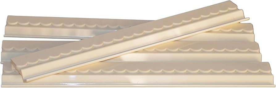 Brand, Set of 4, Magnetic, Scalloped, Ivory Mahjong Tile Racks with Removable Acrylic Pushers wit... | Amazon (US)