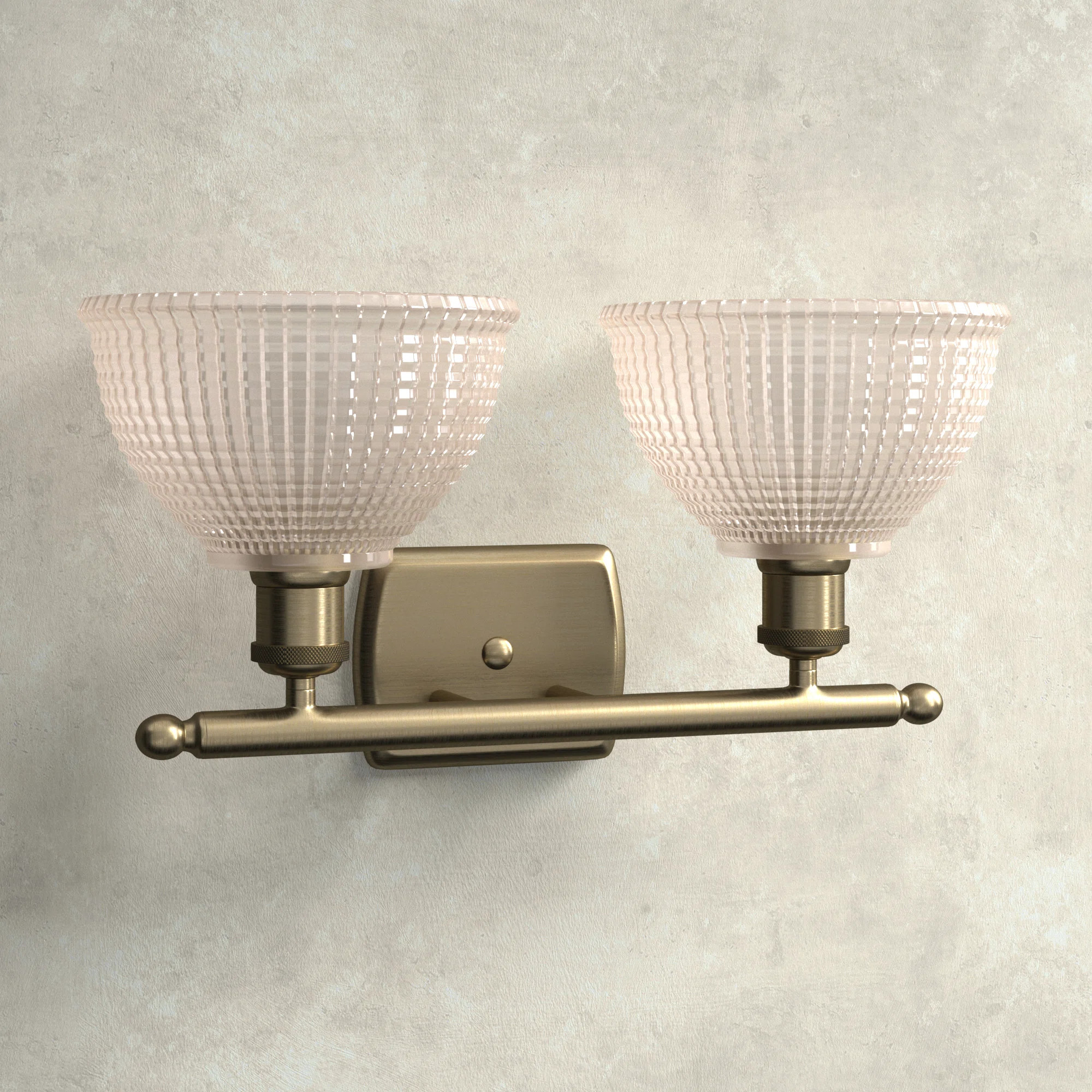 Birch Lane™ Erick 2-Light Dimmable Antique Brass Vanity Light | Wayfair | Wayfair North America
