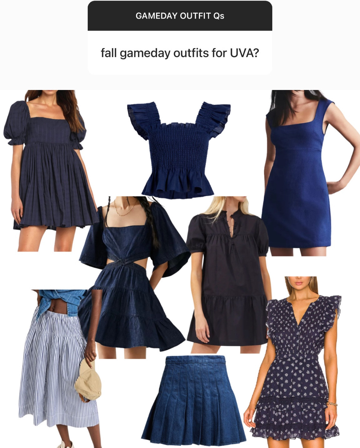 More navy game day options! 

// Navy game day outfit, Auburn football, uva football, football season, college football

#LTKU #LTKunder100 #LTKSeasonal