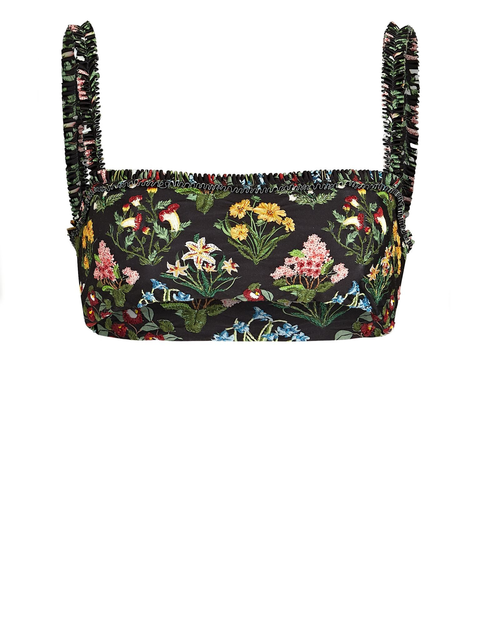 Olmo Embroidered Bikini Top | INTERMIX