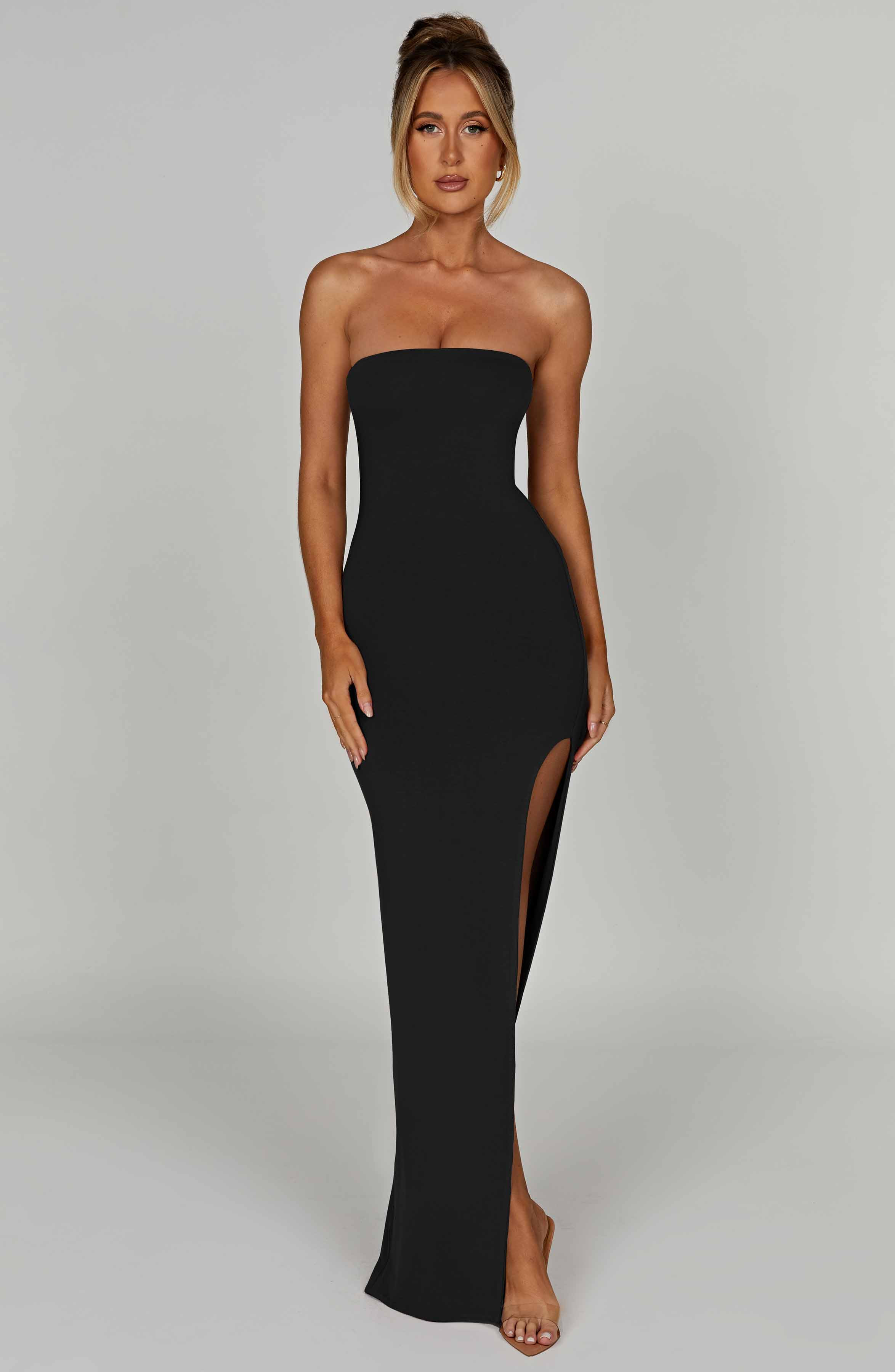 Teyana Maxi Dress - Black | Babyboo (global)