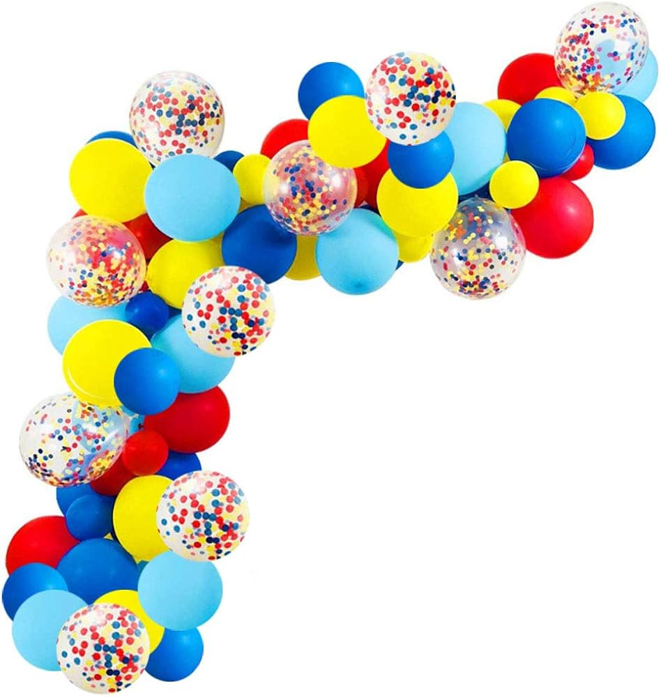 Ezing Carnival Circus balloons Arch Party Decorations Birthday Supplies Fiesta Balloon Arch Kit | Amazon (US)