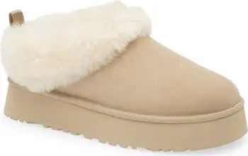 UGG® Tazzelle Genuine Shearling Collar Slipper (Women) | Nordstrom | Nordstrom