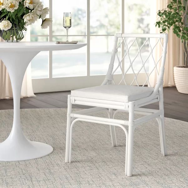 Chearsley Upholstered Cross Back Side Chair (Set of 2) | Wayfair North America