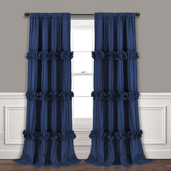 Thermal Insulated Blackout Window Curtains, Navy | Amazon (US)
