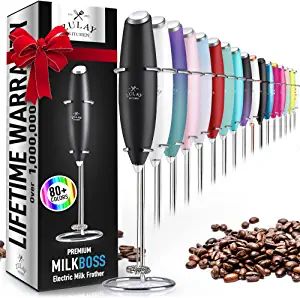 Zulay Powerful Milk Frother Handheld Foam Maker for Lattes - Whisk Drink Mixer for Coffee, Mini F... | Amazon (US)