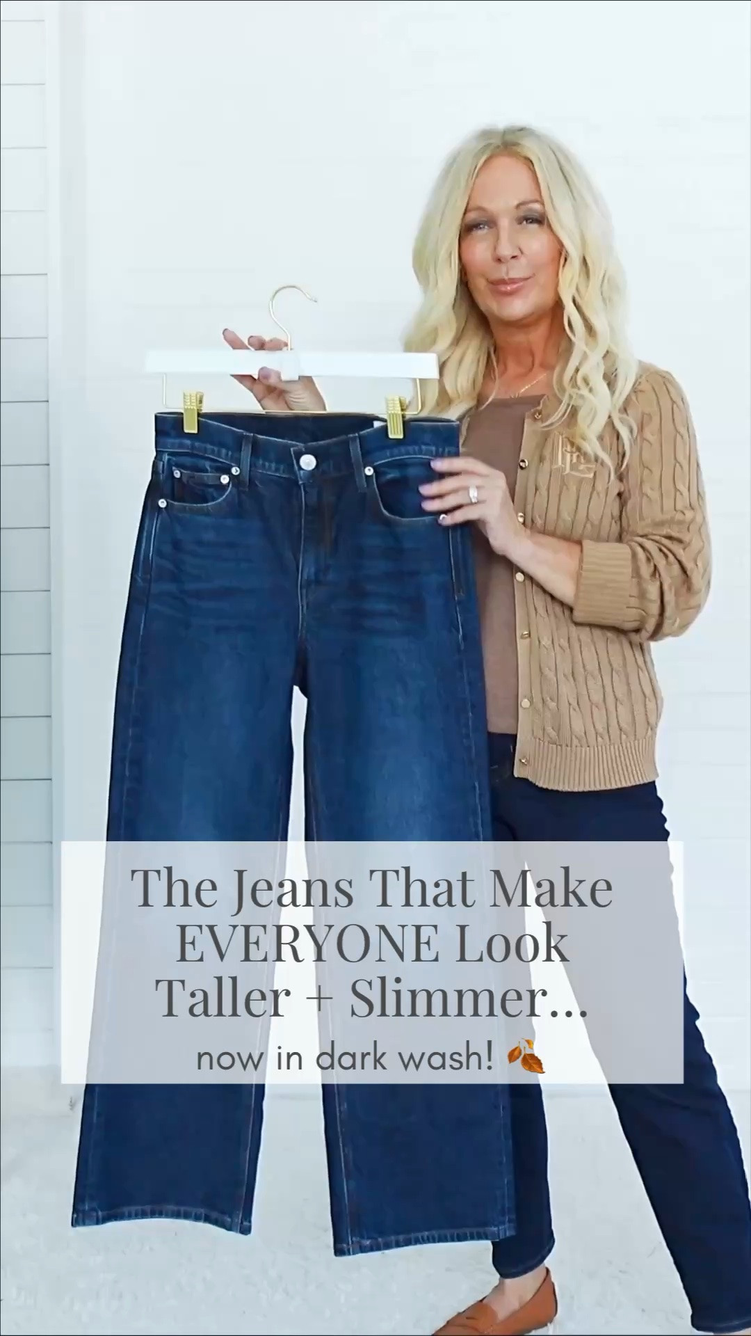 The MAGIC jeans are back — now in DARK WASH. 🪄👖

I’m only 5'0"…but LOOK at my legs. 👀

✨ Longer-looking legs
✨ Taller-looking silhouette
✨ Instantly slimming dark wash
🔥 My #1 BEST-SELLING jeans

🇺🇸 And these are NOT cheap, budget jeans. They’re MADE IN USA with the quality construction + craftsmanship that creates this incredible fit.

These are the kind of flattering jeans women over 50 will wear ALL fall. 🍂

💬 Comment SLIM to magically make your legs look taller, longer + slimmer too. 🪄✨

Valarie 🩷

#fashionover50 #fashionover60 #womenover50 #womenover60 #fallfashion

Fall Fashion 2026 | Fall Jeans | Jeans for Women Over 50 | Jeans for Women Over 60 | Flattering Jeans | Slimming Jeans | Dark Wash Jeans | Petite Jeans | Fall Outfits 2026

#LTKOver40 #LTKPetite #LTKSeasonal