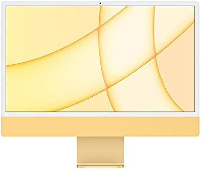 2021 Apple iMac (24-inch, Apple M1 chip with 8‑core CPU and 8‑core GPU, 8GB RAM, 256GB) - Yellow | Amazon (US)