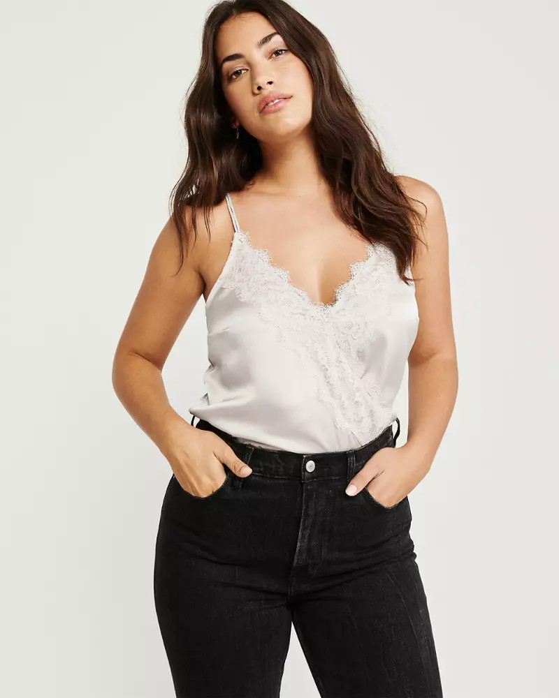 Wrap-Front Cami Bodysuit | Abercrombie & Fitch US & UK