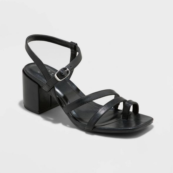 Women's Ramona Strappy Block Heeled Sandals - A New Day™ | Target