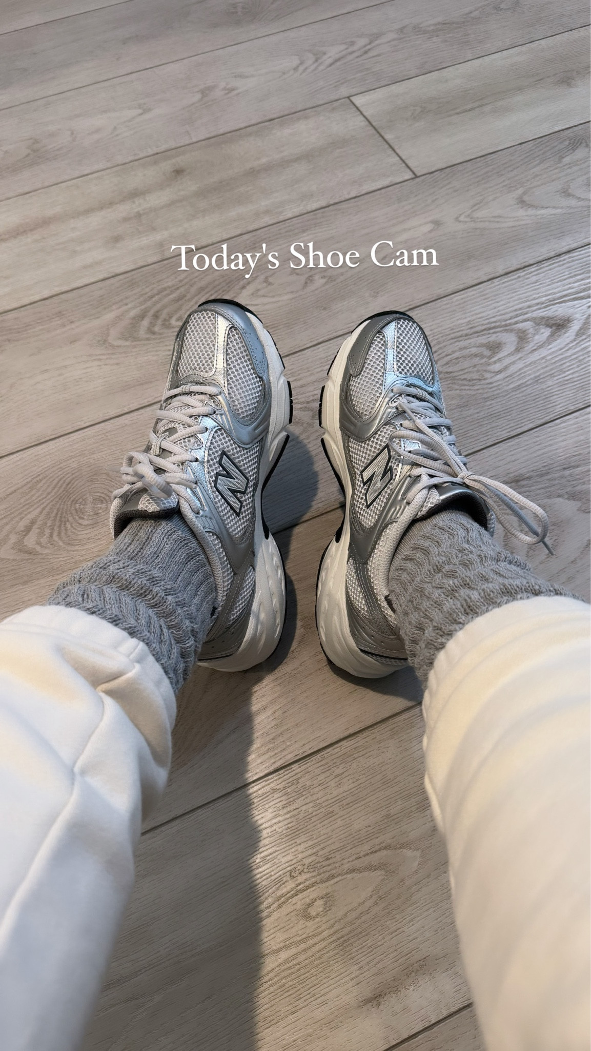 Metallic New Balances for an elevated casual look! They run true to size and are super comfy.

#LTKshoecrush #LTKCyberWeek #LTKstyletip