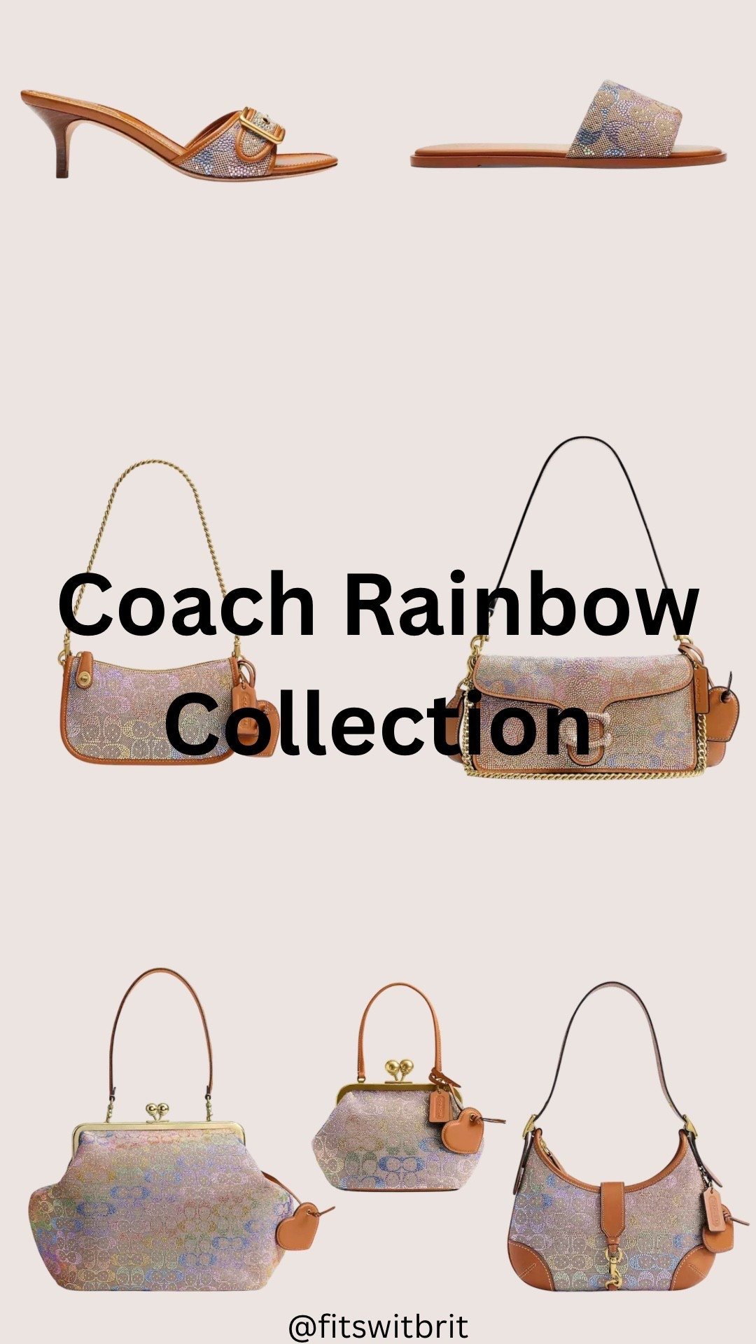 Coach Rainbow Collection. 

Coach Kisslock, Coach Tabby, Coach Hamptons Hobo, Coach Swinger, Coach sandals

#LTKGiftGuide #LTKHoliday