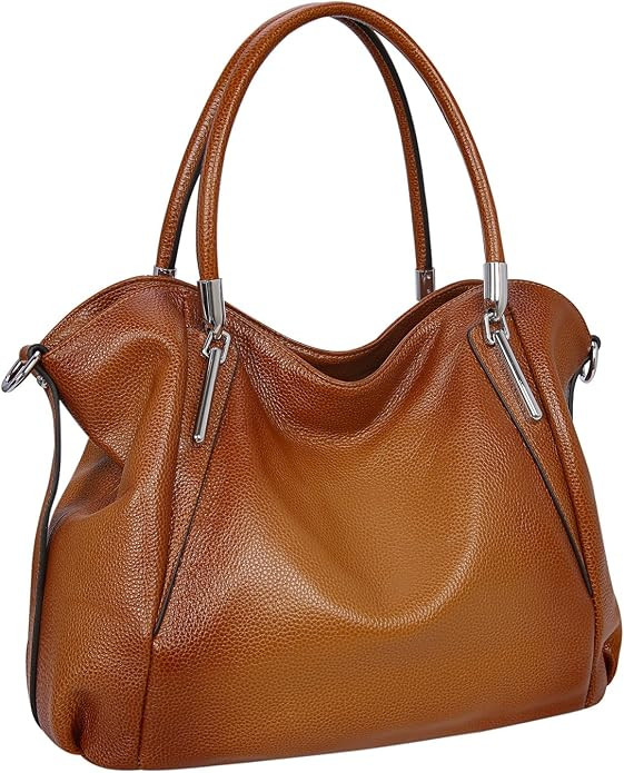 HESHE Genuine Leather Purses and Handbags for Women Shoulder Bags Tote Handbag Ladies Designer Ho... | Amazon (US)