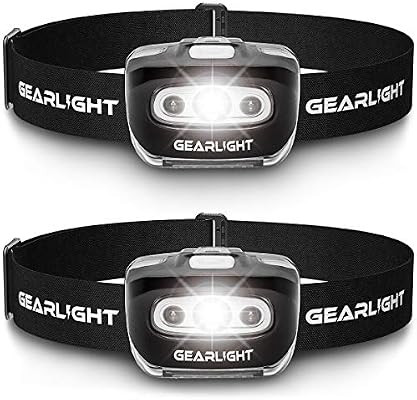 GearLight LED Headlamp Flashlight S500 [2 PACK] - Running, Camping, and Outdoor Headlamps - Best ... | Amazon (US)