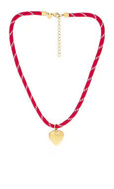petit moments Locket Charm Paracord Necklace in Red from Revolve.com | Revolve Clothing (Global)