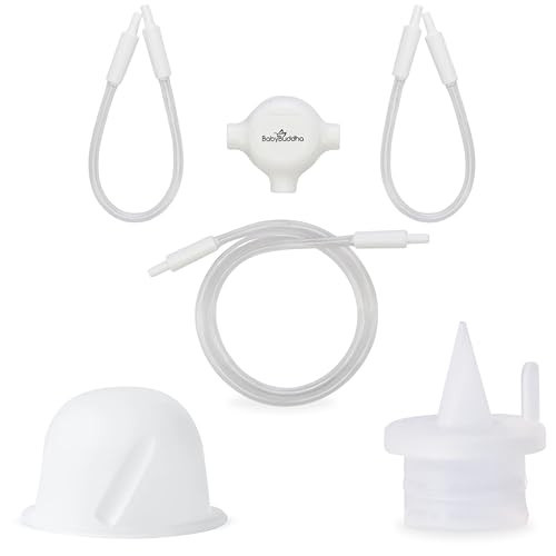 BabyBuddha Breast Pump Accessories - Triple Bundle for BabyBuddha Automatic Breast Milk Pump - Includes 2 Silicone Diaphragms, 4 Duckbill Valves & 4 Piece Tube Replacement Set (10 Pieces) | Amazon (US)